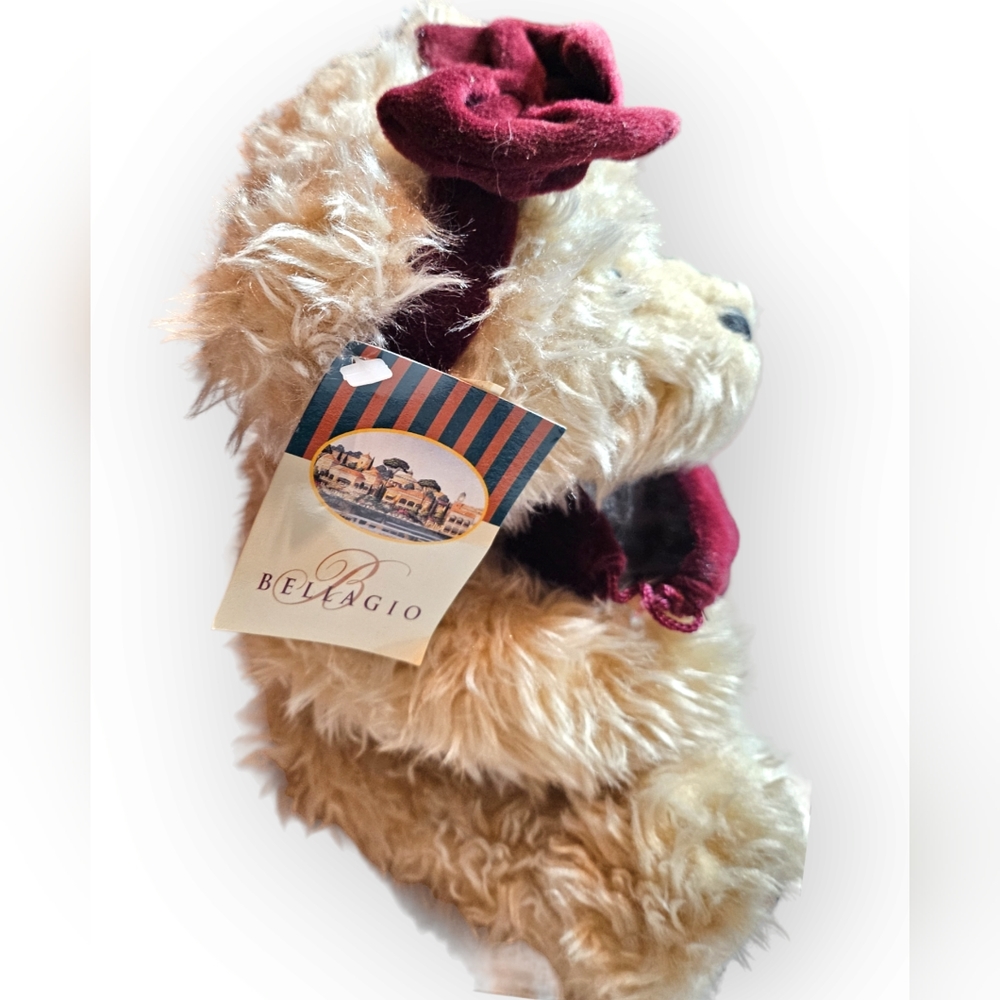 Vintage Bellagio Stuffed Teddy Bear with Gift Pouch - Picture 4 of 10
